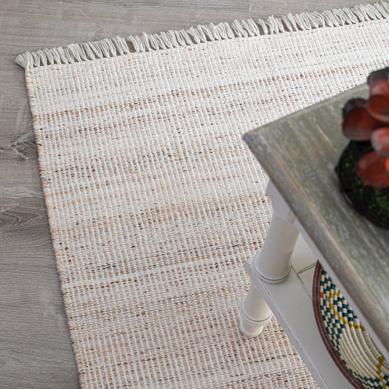 Biscotti Handmade Flatweave Beige Indoor / Outdoor Area Rug, Rectangle 2'6" x 5'