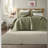 Premium Linen Bedding Sets, Olive Green, Modern Comfort For Home