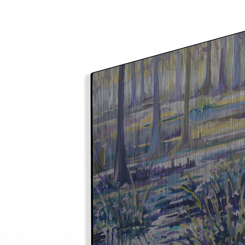  «Blue Bayou Swamp» par ADEL, art mural en métal, 16 po x 12 po, H 12 po x l 16 po