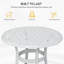 Table d'appoint extérieure en fonte d'aluminium-303504269