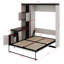 Full Size Murphy Bed With Desk,Storage Shelves And Cabinets