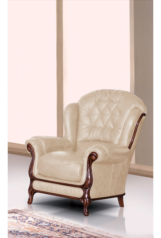 Breedlove Faux Leather Armchair, Toffee