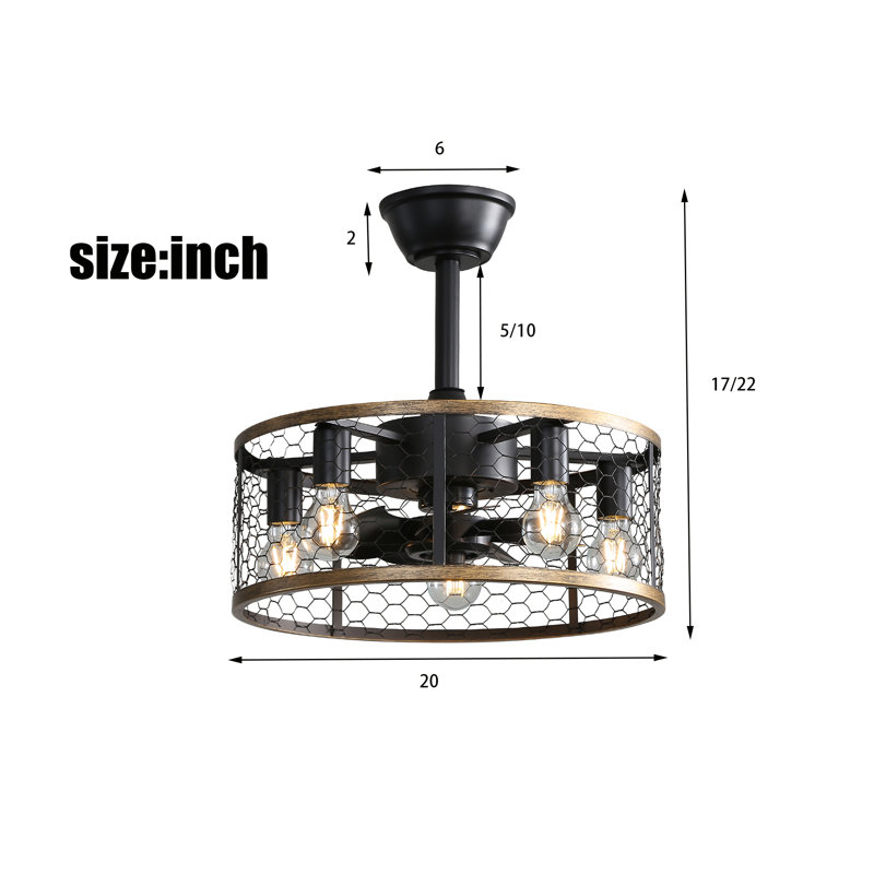 Ailyah Ceiling Fan with Light Kit
