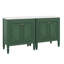 Meuble-lavabo de 60 po avec lavabo double, lavabos en céramique, portes et tablette de rangement-510692740-510692737