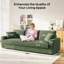4 Seater Corduroy Sofa-1431803798