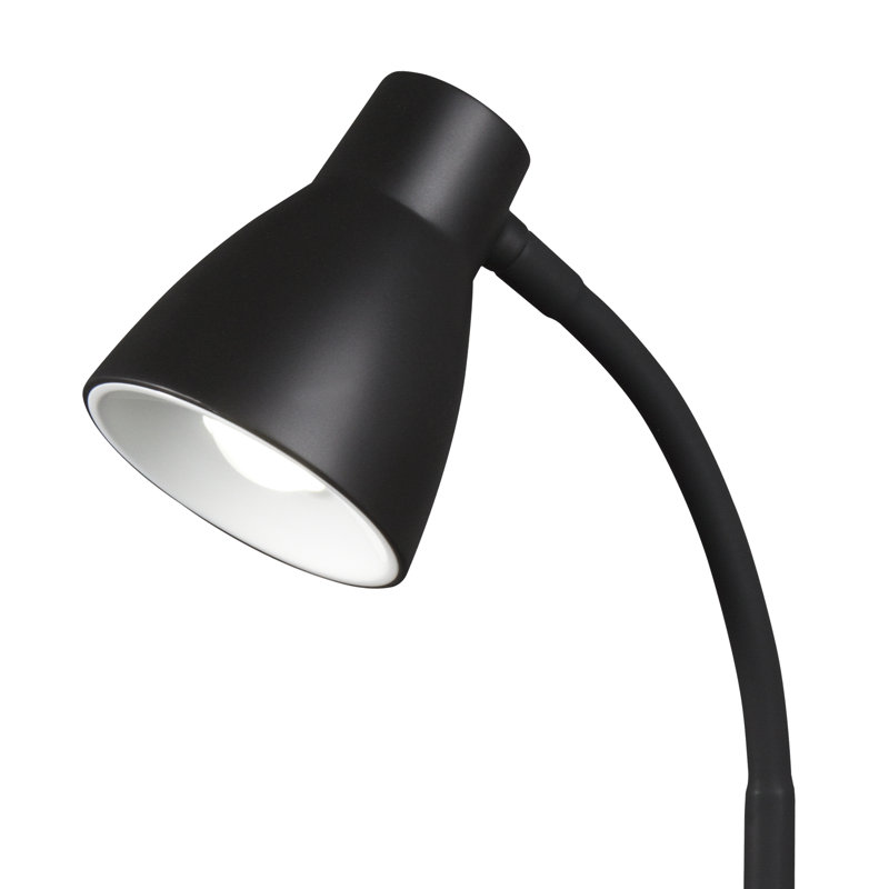Black Adjustable LED Desk Lamp with Wireless Charging Base