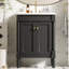 24' Bathroom Vanity With Top Sink, 2-Tier Modern Bathroom Storage Cabinet, Single Sink Bathroom Vanity, Large Storage Shelves-1457652903