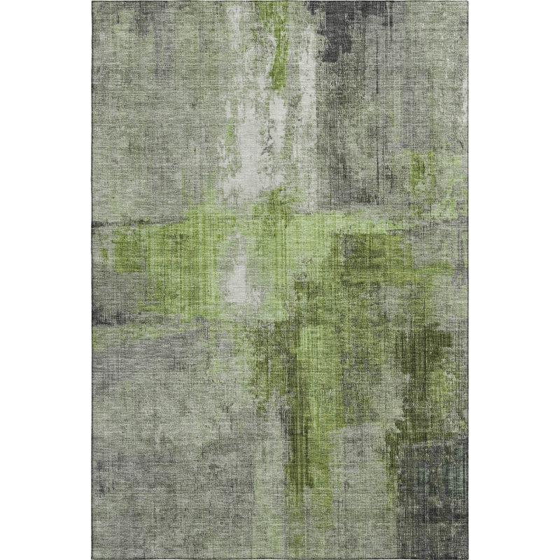 Premium Machine Washable Bucz AMF1759 Modern Rug, Rectangle 10' x 14'