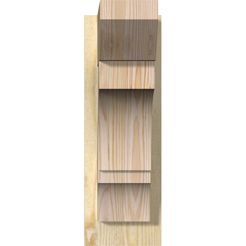 Persienne balboa à lattes en bois rustique, P 14 po x H 18 po, Cèdre rouge occidental l 7 1/2 po (lisse)