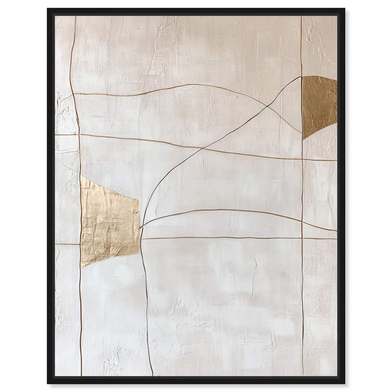 Impression sur toile Structured Arcs II par Art Remedy, Structure noire, H 21 po x l 17 po