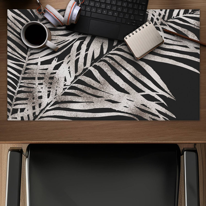 Tropical gold leaves - 14.00"x24.25" Desk mat