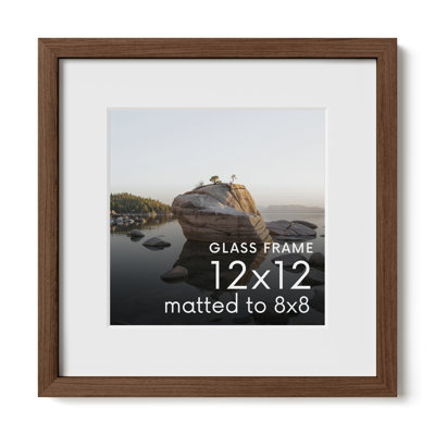 Cadre photo en bois massif avec verre