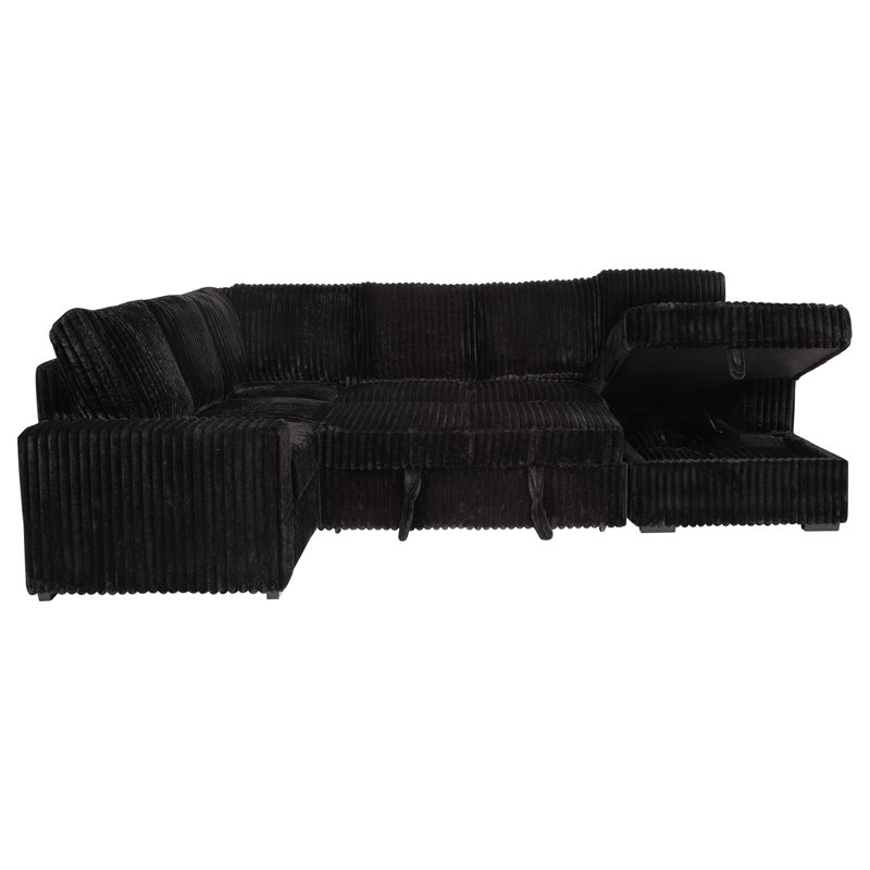 Canapé modulaire Thurston, Noir