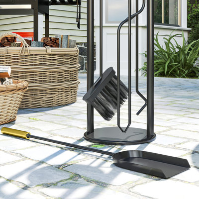 Metal Fireplace Tool Set