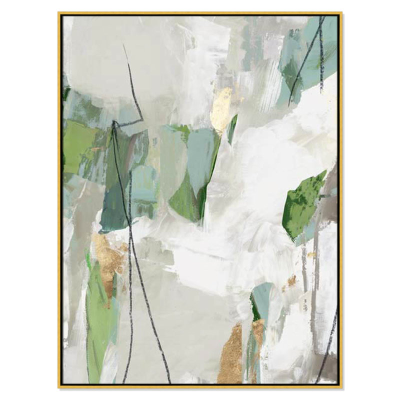 Enchanted Emerald Collection Enchanted Emerald I by Update Hi Res Image List Print, Gold Floater Canvas Floater Framed