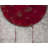 Abstract Gray Polyester Placemat - Red Half Circle Design
