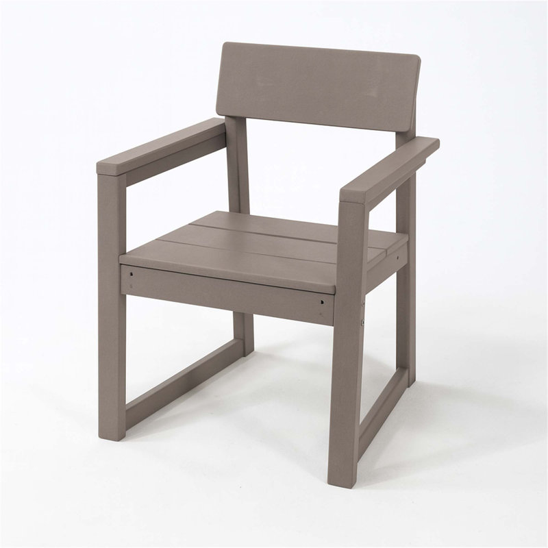 Fauteuils d'extérieur et de jardin en PEHD avec chaises au design moderniste, Wood