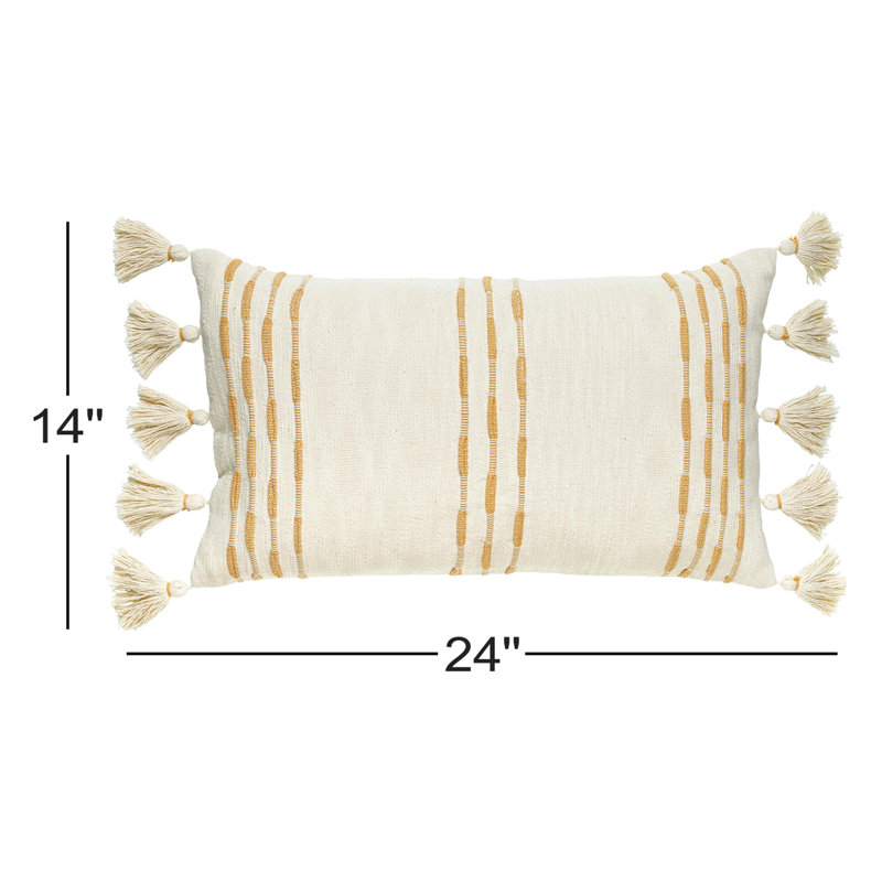 Favager 14" L x 24" W Lumbar Pillow
