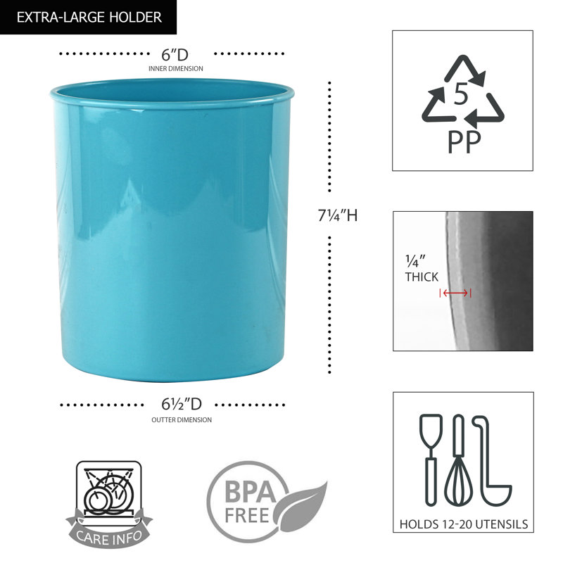 Reston Lloyd Utensil Crock, Turquoise