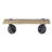 Oak and Sandy Black Rectangle Wall Shelf