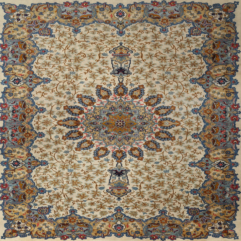 Farhin Oriental Indoor Rug, Round 7'