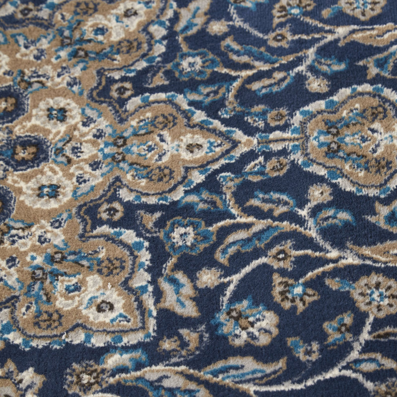 Tapis oriental bleu marine / ivoire / beige Mountview, Rectangle 7 pi 10 po x 10 pi 6 po