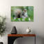 Curious Gray Squirrel Abstract Squirrel Forest Nature Wall Art Print 1 Piece Wrapped Canvas Wall Art-298398678