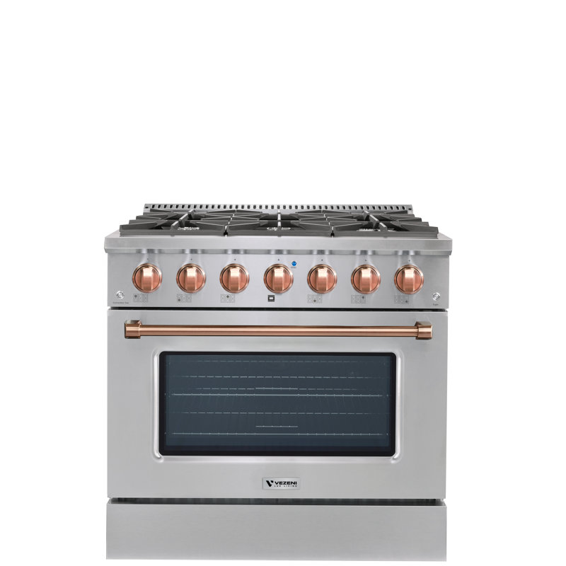 36 po Vezeni Reminiscia Range (or), Acier inoxydable / or