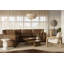Hadleigh Brown Leather Modular L-sectional