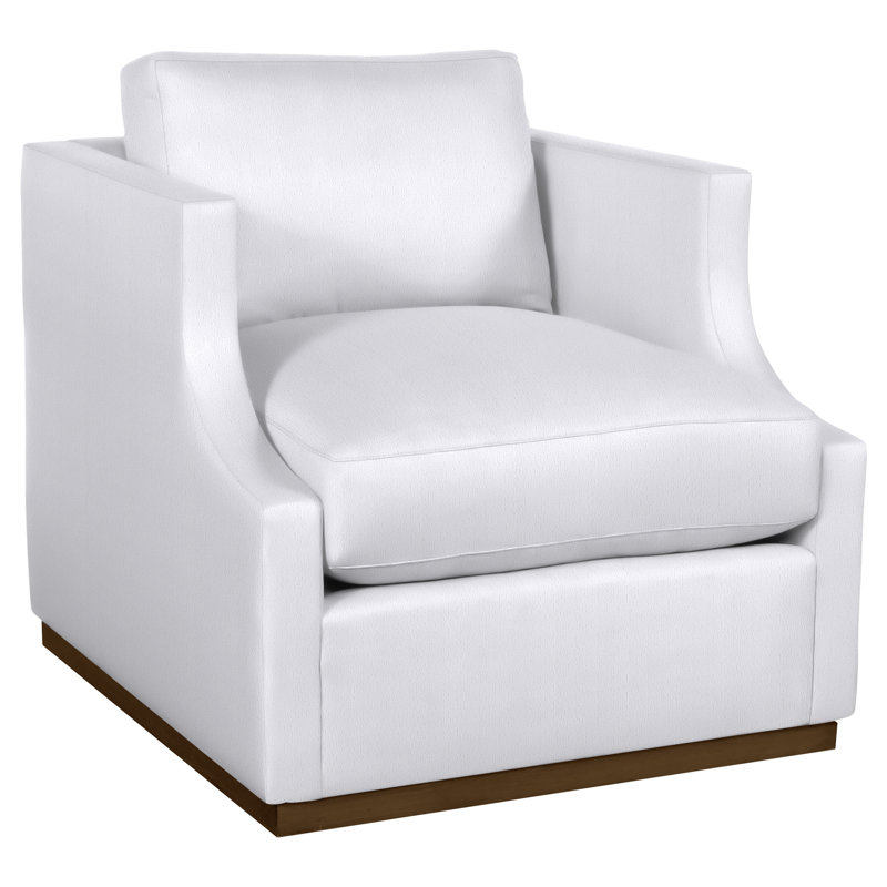Thom Filicia Home 32"Willowbrook Swivel Chair, Worthy Snow, Navajo