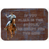 Union Rustic Roper Bauxite If You Climb in the Saddle, Be Ready for the Ride Glass Cutting Board