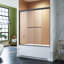 Porte de baignoire demi-cadre l 60 po x H 57 po-59866355