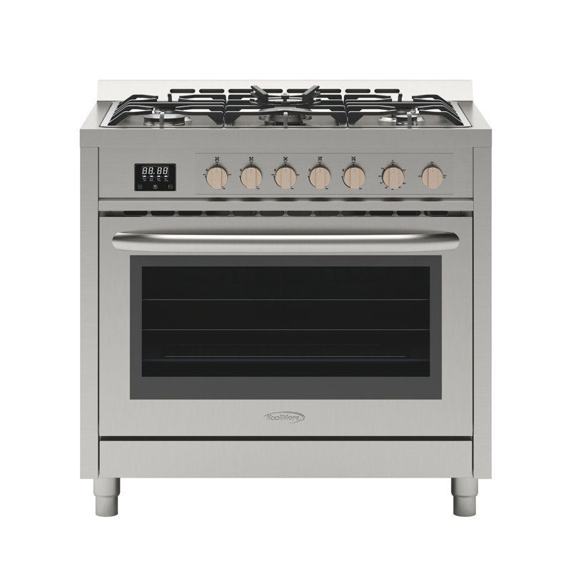 36 in. Stainless Steel Professional Gas Range with Legs, KM-FR36GL-SS.