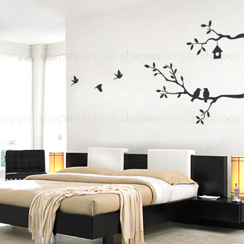 Décalcomanie murale oiseaux et branches, Grand