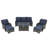 Camario 7 - Person Patio Conversation Set with Cushions-1246046389