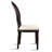 French Country Dining Chairs | Upholstered Linen Padded Fabric with Rustic Dark Brown Wooden Frame | Farmhouse Oval Rattan Back Side Chair For Kitchen, Wedding Chairs, Ivory Off White-336626067