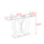 Console légère en métal de style luxueux-429030241