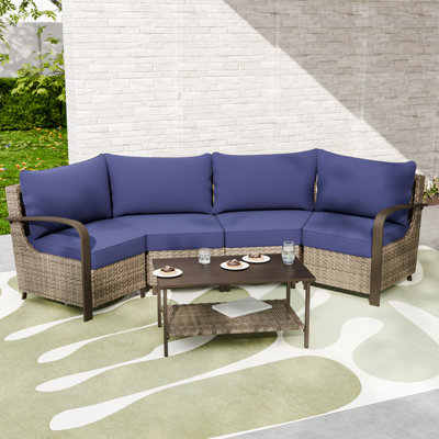 4 - Person Outdoor Seating Group with Cushions