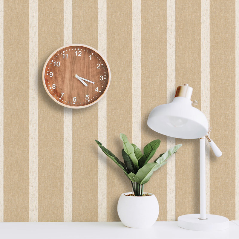 Rouleau de papier peint L 51,18 po x L 41,64 po Harpa, Brun clair