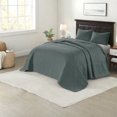 Oversized Reversible Queen Bedding Sets, Polyester Quilted Modern Home
