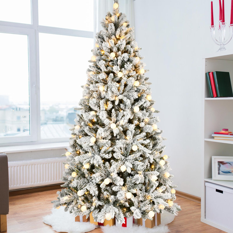 Arbre de Noël artificiel 7,5 pi avec lumières DEL, H 7,5 pi