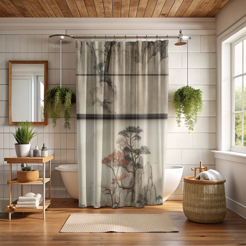 Ancienne structure - Rideau de douche Premium, H 74 po x l 71 po