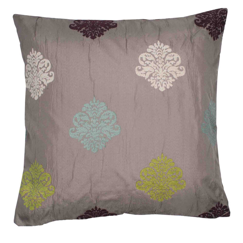 Duomo Square Pillow Cover, 15.6" x 15.75", Multi/Natural