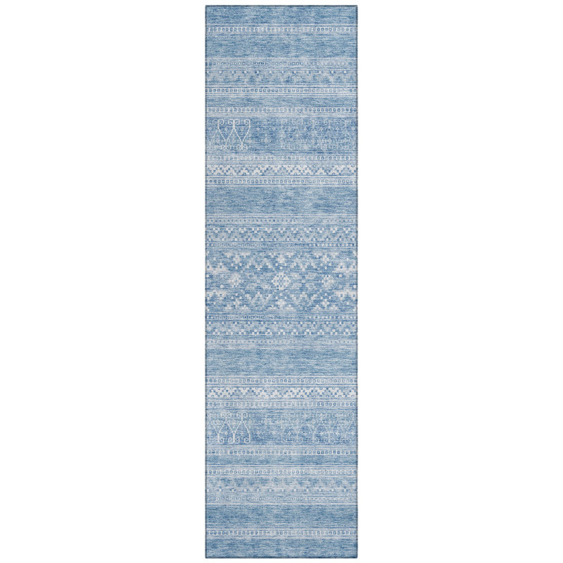 Mykelle Washable Southwestern Indoor / Outdoor Rug, Runner 2'3" x 7'6"