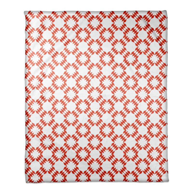 Hand Woven Throw Blanket, Red