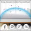 Surmatelas, surmatelas en mousse viscoélastique imprégnée de gel pour un sommeil doux et rafraîchissant, soulagement de la pression, certifié Certipur-US-668201015-668201010