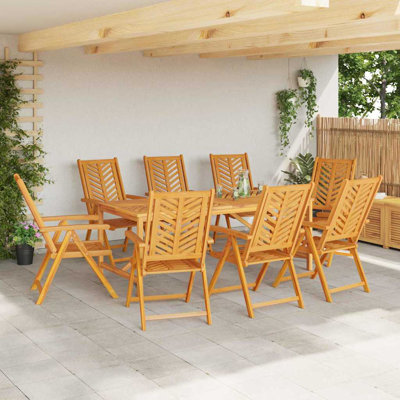8 - Person Patio Dining Set Rectangular Table