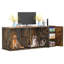 Meuble pour chien 78,7 po avec armoire et cloison amovible 78,7 po