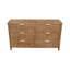 Tammie 6-Drawer Reclaimed Pine Dresser, Brown