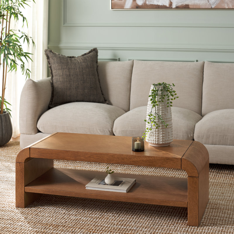 Atalanta 1 Shelf Coffee Table, Light Natural